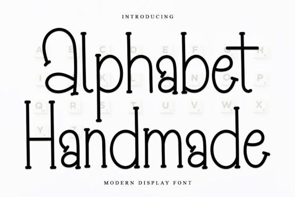 Alphabet Handmade: A Festive Display Font for Holiday Design