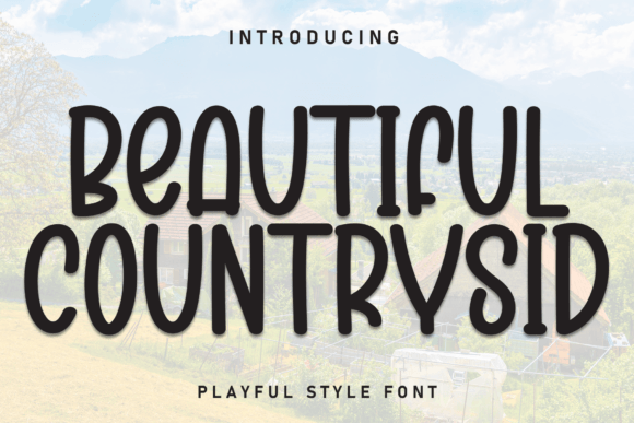 Beautiful Countrysid Font for Rustic Campaigns