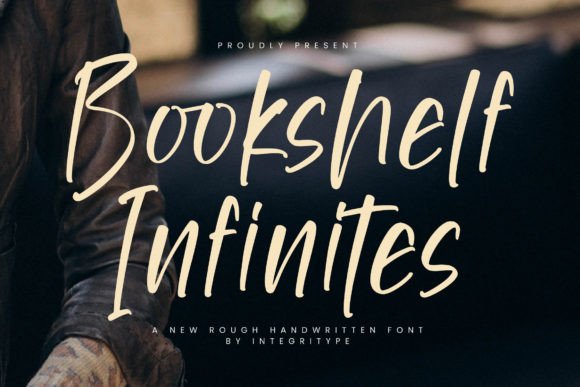Bookshelf Infinites: A Rough Handwritten Typeface for Editorial Design