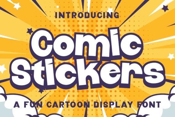 Comic Stickers: A Playful Display Font for Editorial Joy