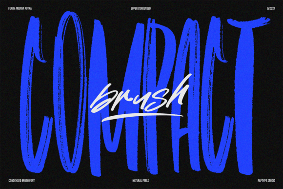Compact Brush: A Refined Typeface for Modern Editorial Design
