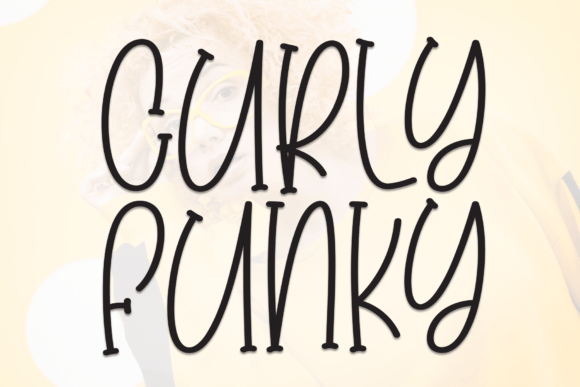 Curly Funky Typeface for Editorial Design