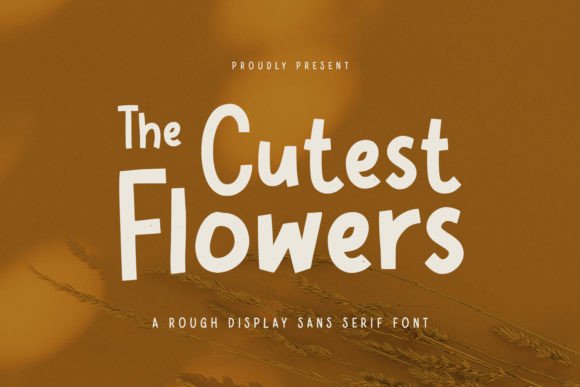 Cutest Flowers Font for Modern Craft Branding