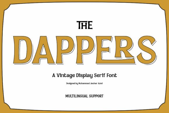 Dappers: A Vintage Serif Font for Modern Branding