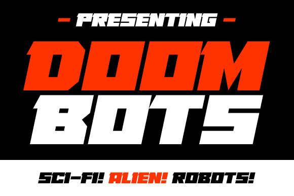 Doombots: The Futuristic Display Font for Bold Web Design