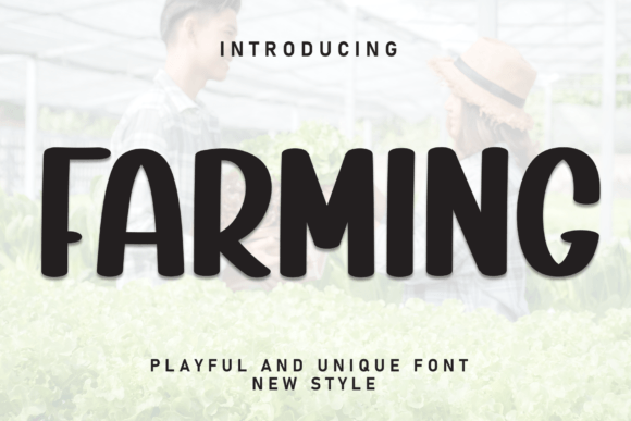 Farming Font: Bold Display Type for Makers