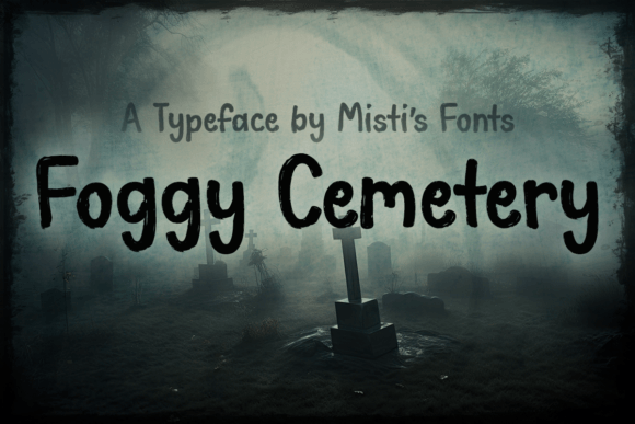 Foggy Cemetery Font for Spooky Campaigns