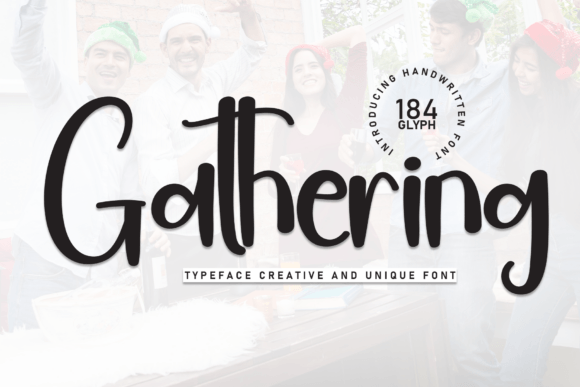 Gathering: A Bold Handwritten Font for Small Business Branding