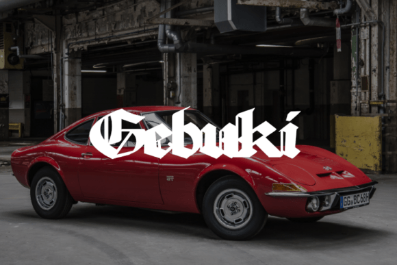 Gebuki Display Font for Makers and Sellers