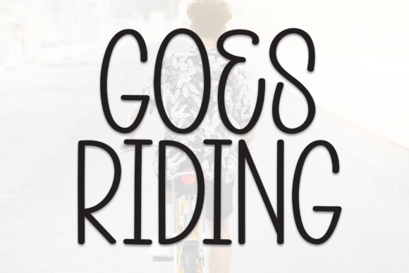 Goes Riding: A Playful Display Font for Campaigns