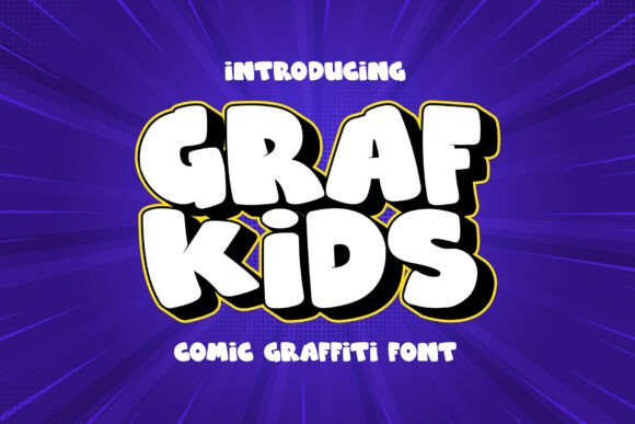 Grafkids: A Playful Display Font for Crafters