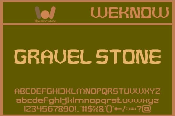 Gravel Stone Typeface for Bold Editorial Design
