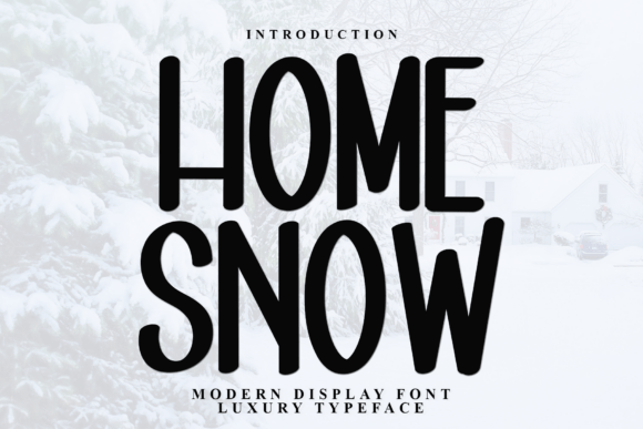Home Snow Typeface for Festive Branding