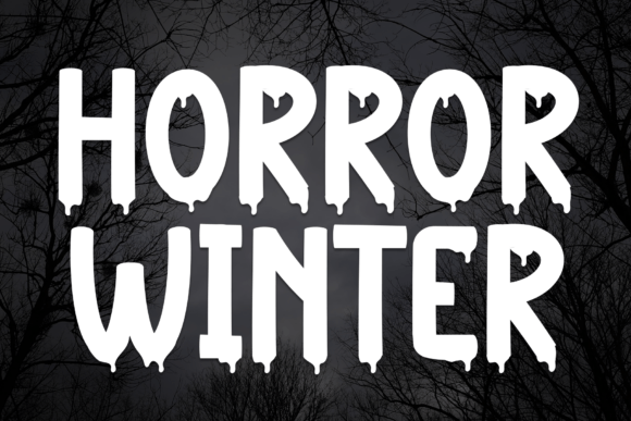 Horror Winter Font for Spooky Branding