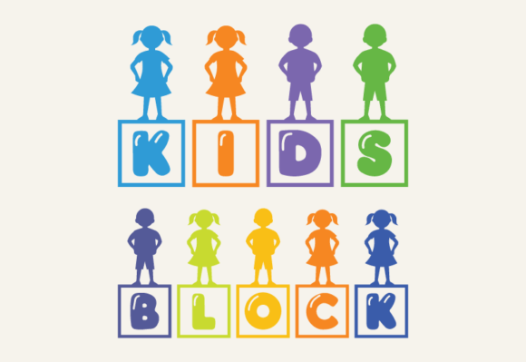 Kids Block: A Playful Display Font for Editorial Design