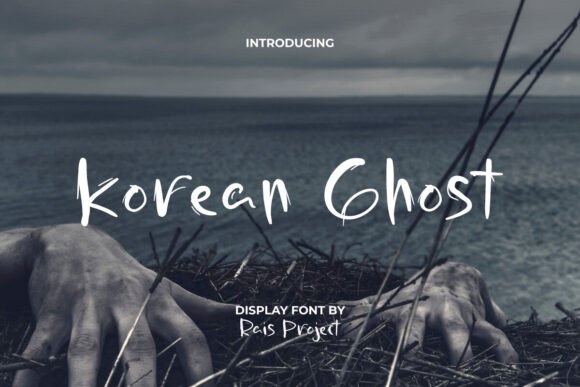Korean Ghost Font for Spooky Display Designs