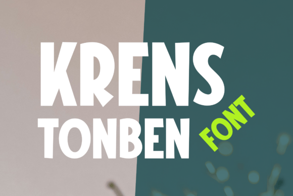 Krens Tonben: A Festive Display Font for Joyful Design