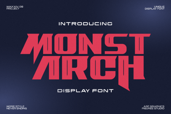 Monstarch Font for Bold Maker Branding