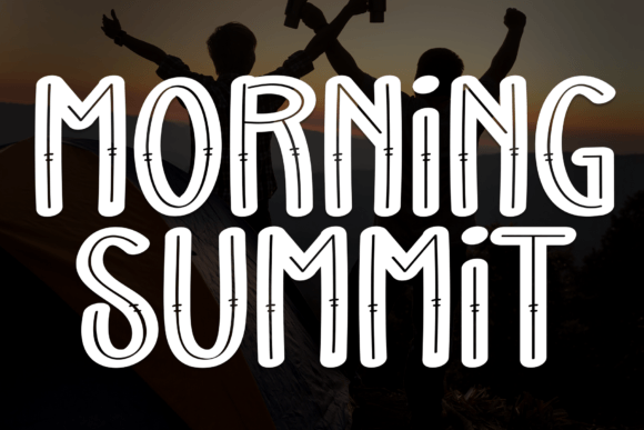 Morning Summit: A Handwritten Display Font for Clear Campaigns
