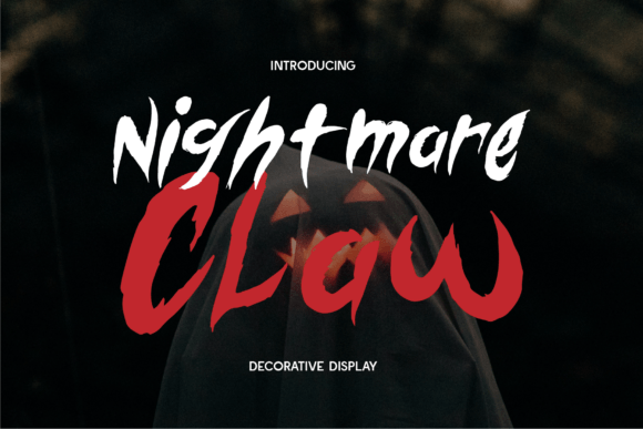 Nightmare Claw Font for Horror Crafts
