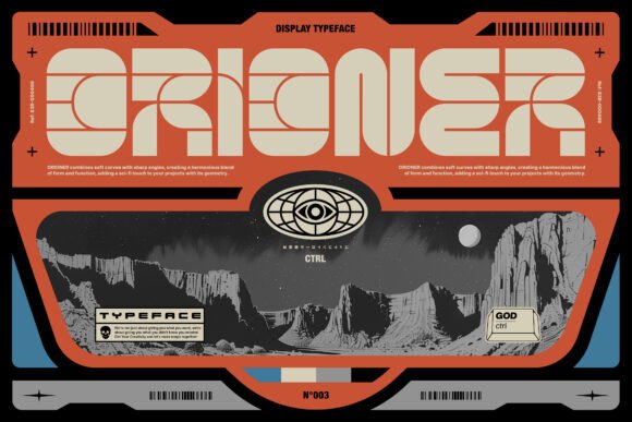 Orioner Display Font for Bold Web Design