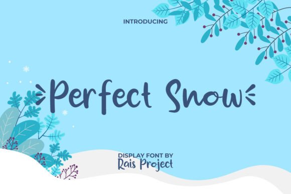 Perfect Snow Font for Handmade Branding