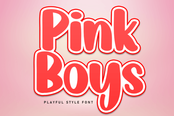 Pink Boys Font for Sweet Branding