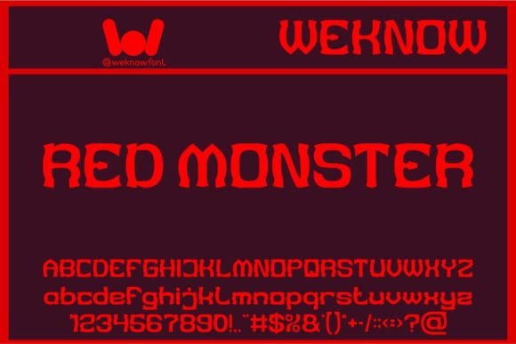 Red Monster: The Gothic Display Font for Bold Campaigns