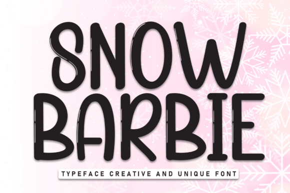 Snow Barbie: The Bold Winter Display Font for Campaigns