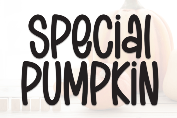 Special Pumpkin Font for Bold Web Headers