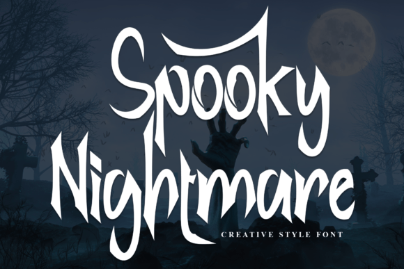 Spooky Nightmare Typeface for Creepy Branding