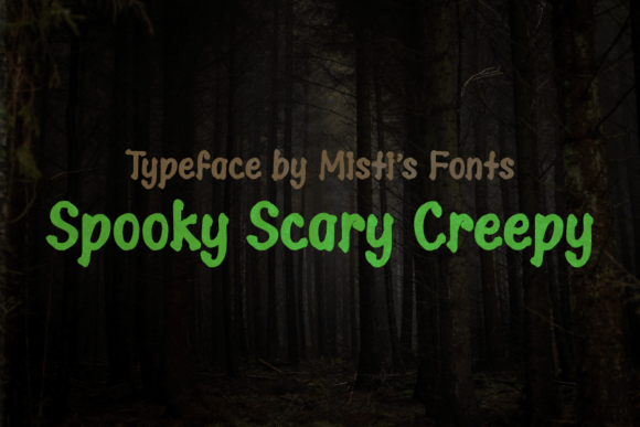 Spooky Scary Creepy Font for Digital Design