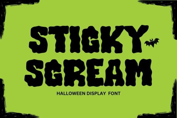 Sticky Scream Font for Spooky Branding
