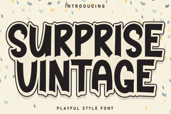 Surprise Vintage: A Playful Display Font for Editors