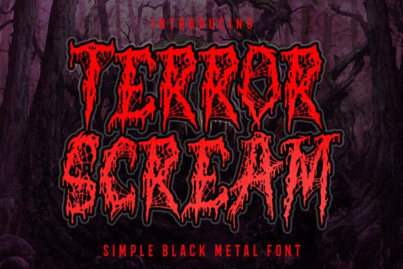 Terror Scream: A Bold Display Font for Edgy Editorial Design