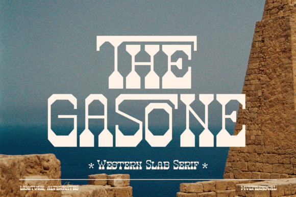 The Gasone: A Bold Western Typeface for Editorial Design
