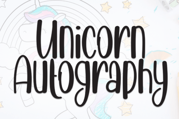 Unicorn Autography: A Whimsical Display Font for Brands
