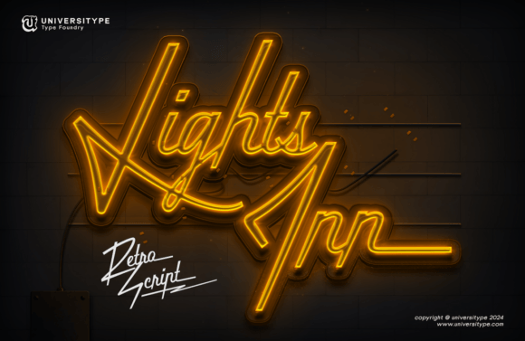 Ut Lights Inn: A Modern Display Font for Elegant Branding