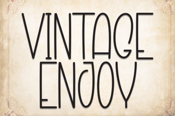 Vintage Enjoy Font for Retro Branding