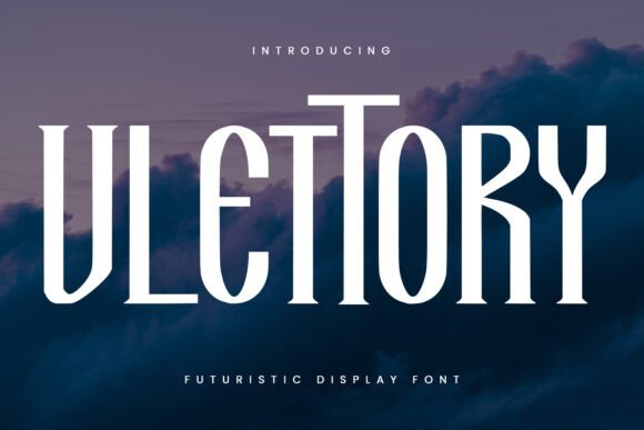 Vlettory: A Futuristic Display Font for Bold Branding
