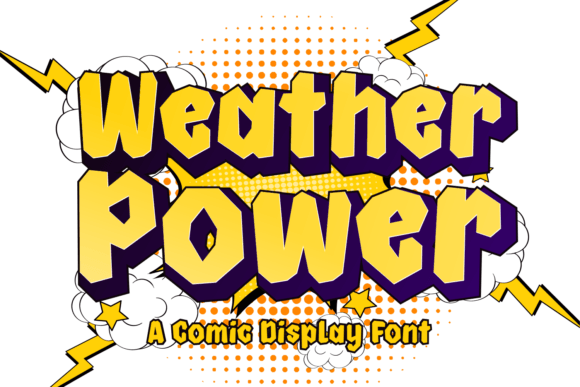 Weather Power Typeface for Bold Editorial Design